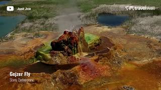 Fly Geyser, Hualapai Valley, Nevada, USA