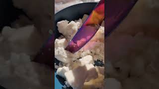 Rainbow knife soap nugget jab #oddlysatisfying