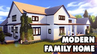 SIMS 4: MODERN SUBURBAN FAMILY HOME 🏡