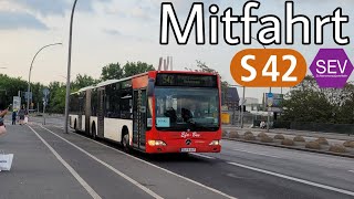 Mitfahrt | Mercedes-Benz Citaro O530 Facelift G | Linie S42 SEV | S Beusselstraße - S Halensee