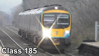 Two Class 185 First Transpennine Express Trains - Hope Station, Derbyshire