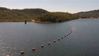 Napa and Lake Hennessey from a drone