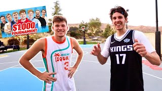 $1000 4v4 BASKETBALL GAME vs 2HYPE at JESSERS MANSION!