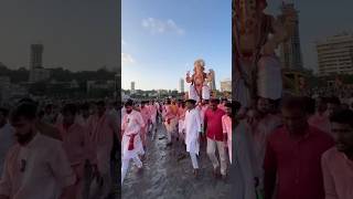 Ganpati visarjan mumbai  girgao chowpatty #shorts #trending #ganpati #unesco