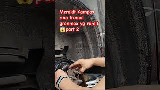 butuh teliti dlm memasang kampas rem tromol granmax #mekanik #shorts #kampasrem #daihatsugrandmax