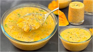 গরমের শান্তি ঠান্ডা আম সাবুদান সরবত / ডেজার্ট | Mango Sago Dessert Recipe | Refreshing Summer Drinks