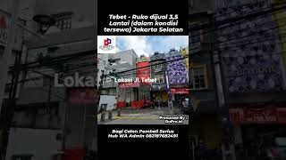 Tebet - Ruko dijual 3,5 Lantai (dalam kondisi tersewa) Jakarta Selatan