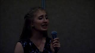 Young Lady sings I Just Have not met you yet by Michael Buble