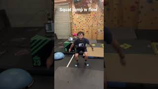 Squat jump w flow- early stage pliometric build up