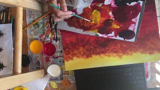 B Painting middle ground