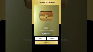 YouTube Silver and Gold Play ▶️ Button #youtube #youtubeshort