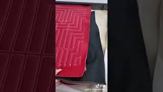 Amazing Leather upholstery sample are made by Richpeace cnc leather sewing machine