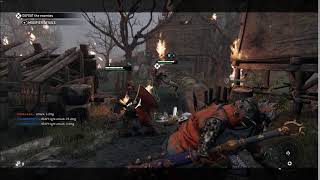 [For Honor] Orochi falls over.