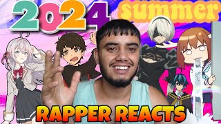 RAPPER REACTS TO SUMMER 2024 ANIME OPENINGS ‼️ HINDI 🇮🇳