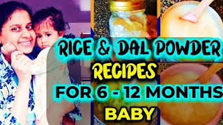 What My Baby Eats in a Day || 10 Months Baby Food ||RICE And DAL POWDER RECIPES FOR 6-12 MONTHS BABY