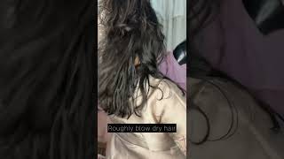 Shiny, bouncy, wavy hair at home! Wedding guest hair tutorial. #shorts #ashortaday