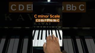 C minor scale - Piano Tutorial