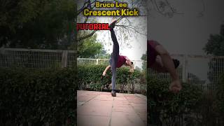 Bruce Lee Crescent Kick🥋🔥 #tutorial #taekwondo #karate #motivation #kungfu #trick #training #shorts