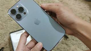 Unboxing iPhone 13 Pro Sierra Blue| New Phone | Apple Store Online | Unboxing | ASMR