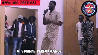 M SONINKE PERFORMANCE @SONINKARA OPEN MIC FESTIVAL AT NDOWS HALL