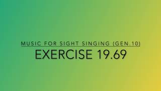 Exercise 19.69 - Music for Sight Singing