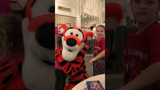 Magical time at Disney World's Magic Kingdom eating at The Crystal Palace and meeting Tigger!!!!!