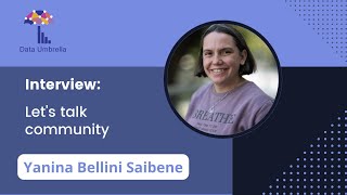 Community chat: with Yanina Bellini Saibene