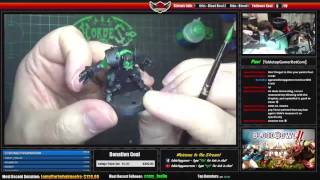 Painting Blood Bowl Orks - Part 1 - LIVE Stream Replay