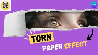 Torn Paper Effect | Ripped Paper Effect | CanvaPro | Canva Mobile |Graphic Designing