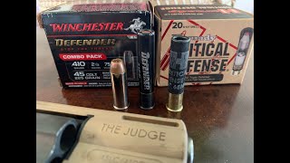 Winchester Defender 410 and Hornady Triple Defense 410 VS Book