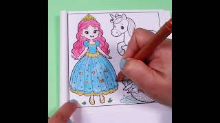 Unicorn, Princess & Mermaid Coloring Page | Coloring Fun for Children #coloringforkids  #coloringfun