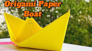 How To Make A Boat With Origami Paper Easy