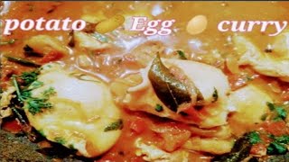 potato egg curry/உருளைக்கிழங்கு முட்டை கறி