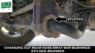 Changing Out Rear KDSS Sway Bar Bushings on a 4Runner