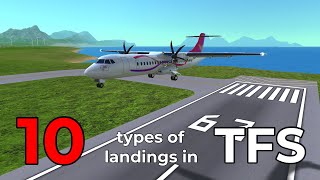 10 types of landings in TFS