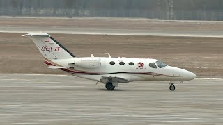 Cessna 510 Citation Mustang Globe Air OE-FZE departure at Munich Airport MUC EDDM