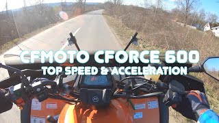 CFMOTO CFORCE 600 TOP SPEED & ACCELERATION