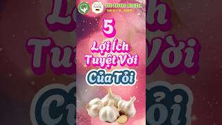 🧄 5 LỢI ÍCH TUYỆT VỜI CỦA TỎI CHO SỨC KHỎE ✨