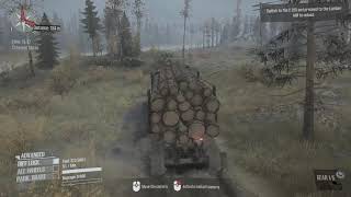 DELIVERING THE WOOD BUT THE TRUCK IS BROKEN AND OUT OF OIL || Spintires MudRunner The Valley ||