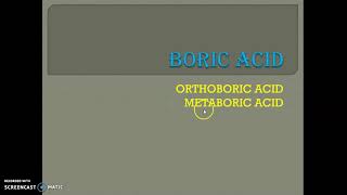 BORIC ACID