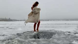 December, +1, swimming in ice water, закаливание, моржевание