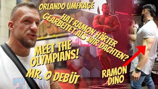 Orlando sieht Ramon Dino auf der 1! Nillian Bühnen Olympia Debüt Mr.O Meat & Great Umfrage