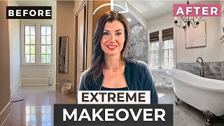 EXTREME BATHROOM REMODEL | Huge Shower & New Floor Plan (Start to Finish Renovation)