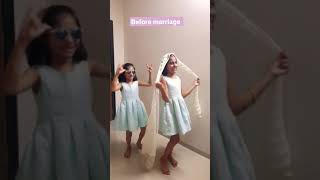 Before and after marriage Funny shorts by fun sister's 😄