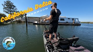 California Delta Windy Afternoon Bass Fishing