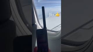 Does the satellite phone work during the flight?