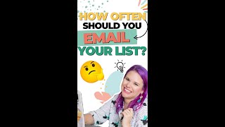 How often should you email your list? #shorts #shortvideo