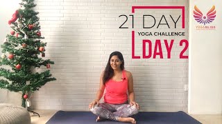 Yoga for Deep Stretch & Relax | 21 Day Yoga Challenge | Day-2