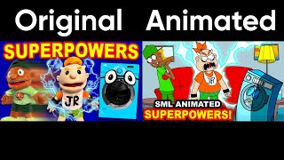 SML Movie: SuperPowers [Original & Animated Side By Side]