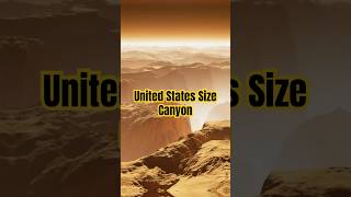 United States Size Canyon on Mars #youtube #youtubeshorts #youtuber #shorts #viralvideo #space #ai